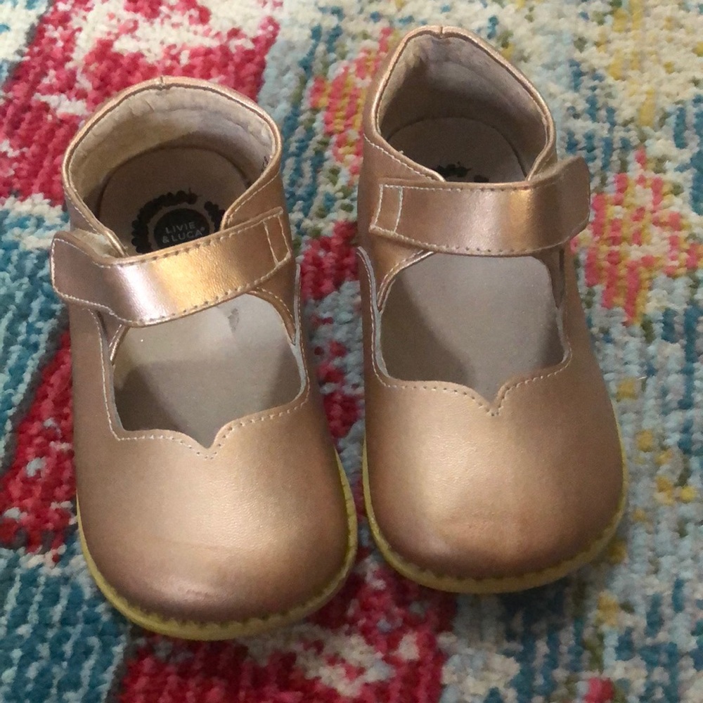 Livie & Luca Rose Gold MaryJanes